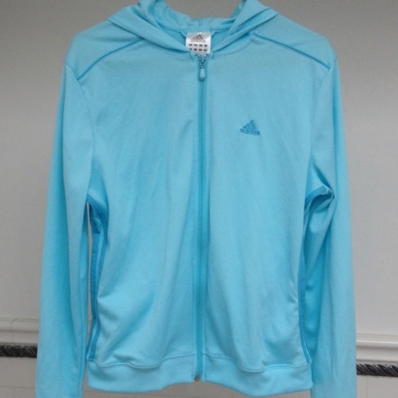 adidas Jackets & Blazers - Adidas light zip up Jacket. XL. Light blue
